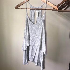 Gray Halter Tank Top Size Medium